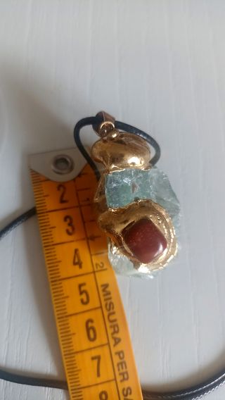 Nuevo Collar Piedra Natural Flurotia detalles Dora