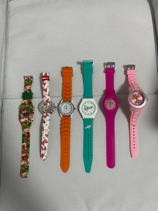 Lote de 6 relojes infantiles