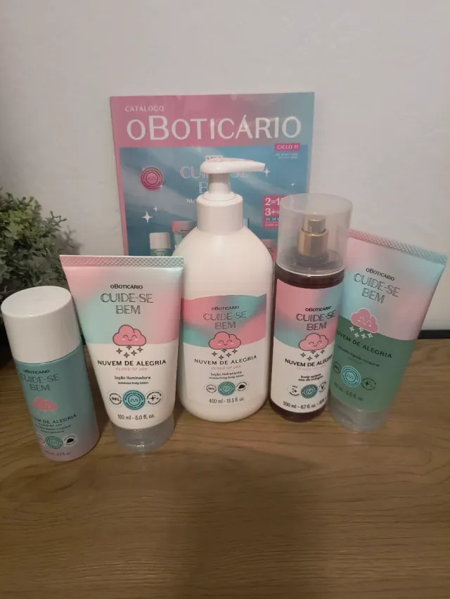 Set 5 prodotti O Boticário Nuvem de Alegria