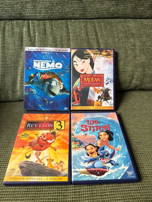 Lote 4 Películas Disney DVD (Español)