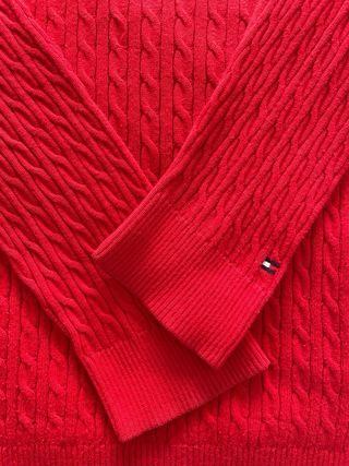 Jersey Tommy Hilfiger Rojo Cable Knit