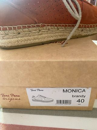 Zapatos Toni Pons ante naranja talla 40