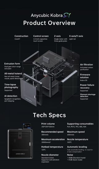 Impresora 3D Anycubic S1 Combo