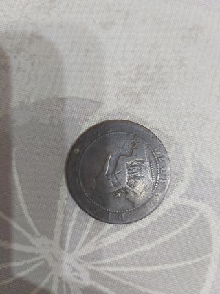 Moneda 10 céntimos 1870