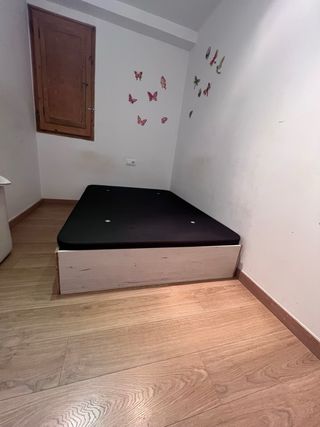 Base canapé abatible madera y tela