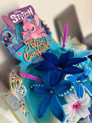 Ramo Flores Limpiapipas Disney Stitch