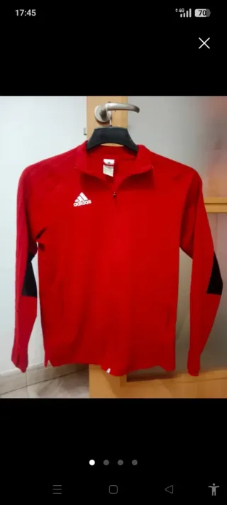 Chaqueta Adidas Roja y Negra