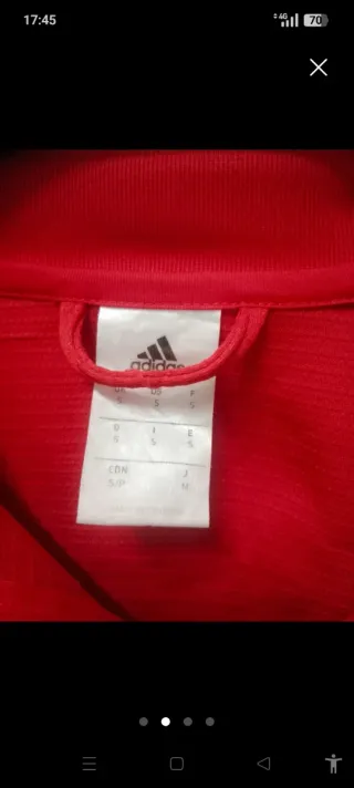 Chaqueta Adidas Roja y Negra