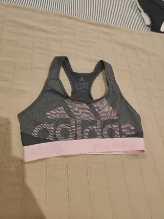 Top Adidas Gris Talla S
