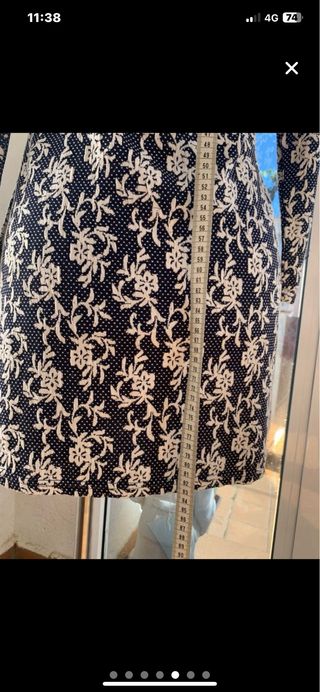 Vestido de invierno estampado