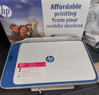 Impresora HP Multifunción Azul/Blanca