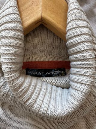 Jersey Cuello Alto Koalaroo Estampado Beige Vintag
