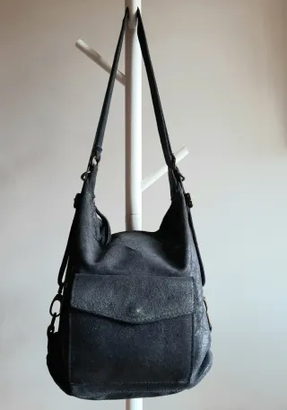 Bolso-mochila piel italiana Genuine leather