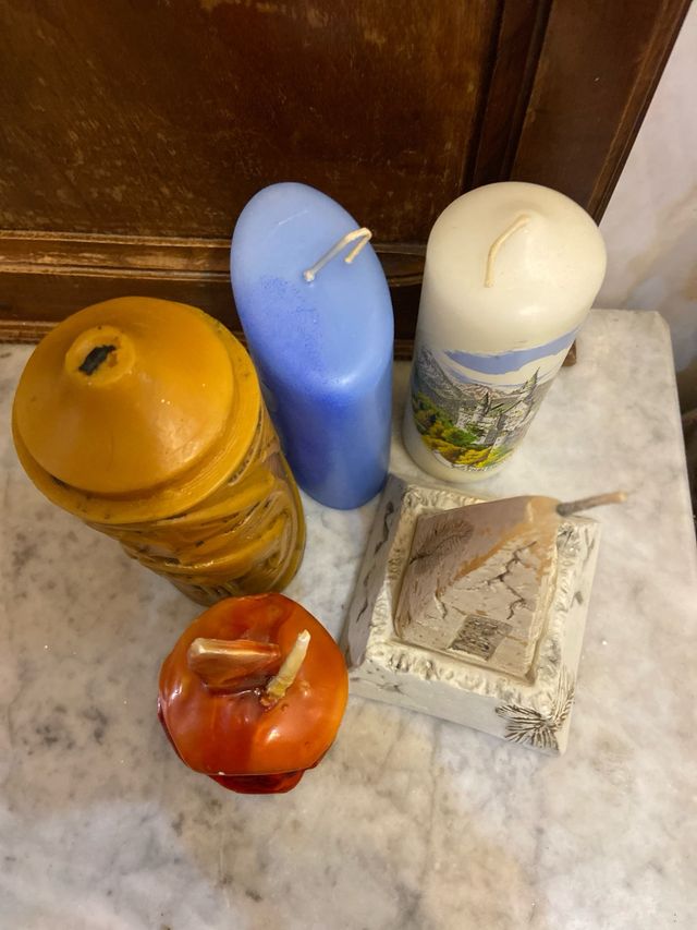 Set 6 candele decorative