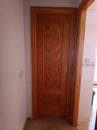 Puertas de madera con cristal