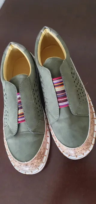 Zapatillas deportivas ante sintético verde