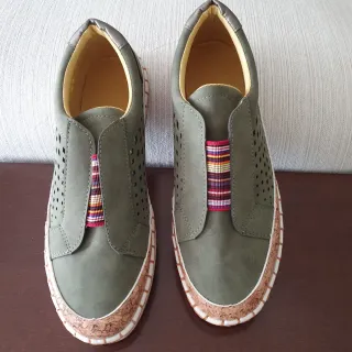 Zapatillas deportivas ante sintético verde
