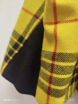 Giacca vintage con Peplum a quadri .