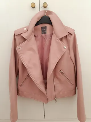 Chaqueta Biker Rosa Primark Talla S
