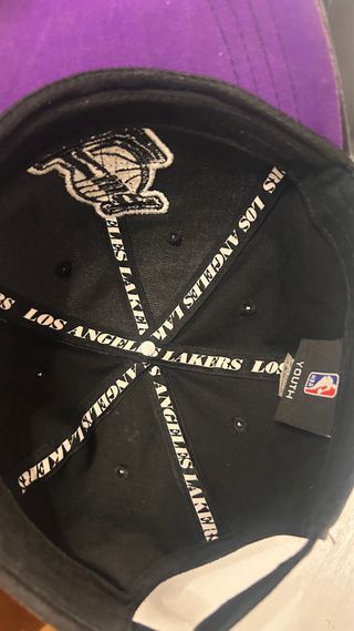 Gorra Lakers Negra Bordada