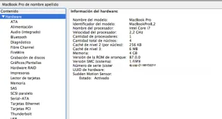 MacBook Pro 15" 2011 i7 SSD gráfica 2019 bat 159c