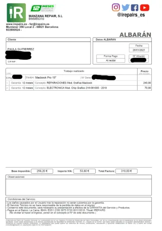 MacBook Pro 15" 2011 i7 SSD gráfica 2019 bat 159c