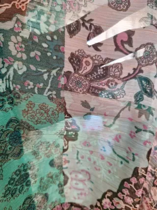 Camisa Zara manga larga traslucida