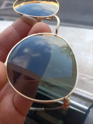 Ray-Ban RB 3447 Gafas de Sol Redondas Metal Dorada