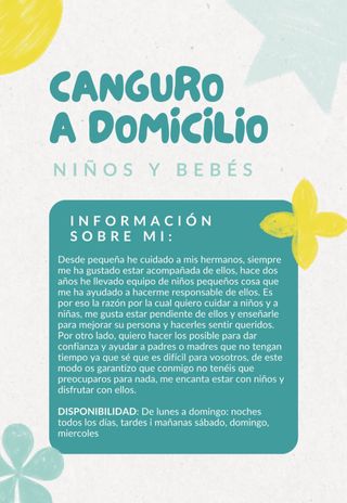 canguro a domicilio