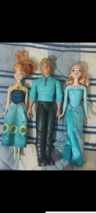 Muñecos Frozen Anna Kristoff Elsa