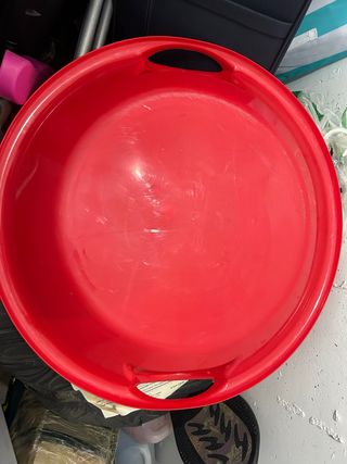 Trineo para nieve infantil rojo