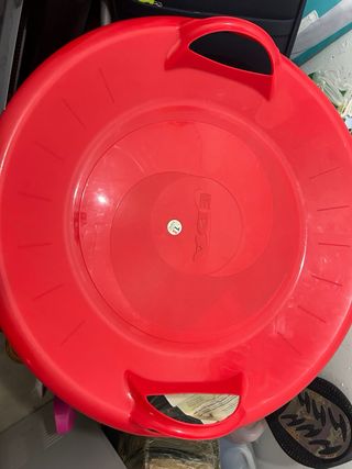 Trineo para nieve infantil rojo