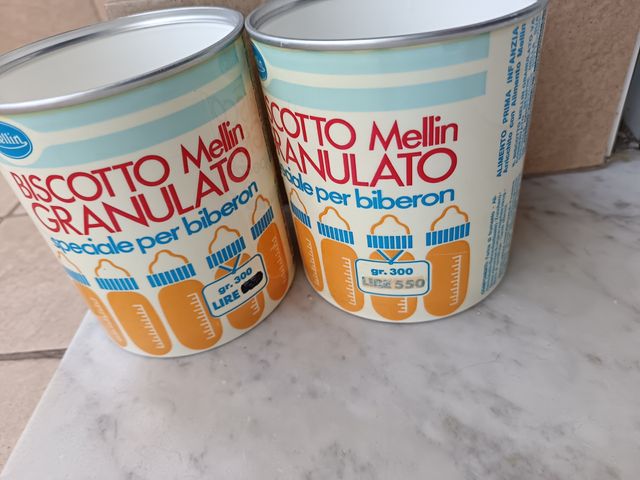 Barattoli da collezione Mellin, 1960/1970