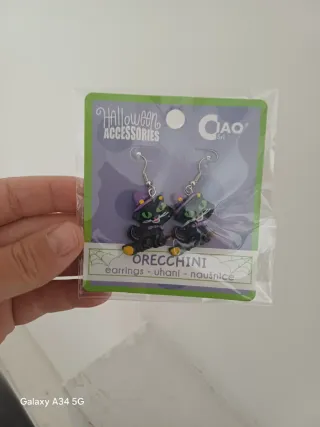 Orecchini gatto Halloween Ciao Srl