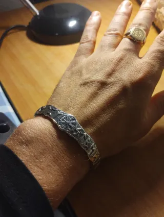 Pulsera Vikinga Runas Símbolo Protector