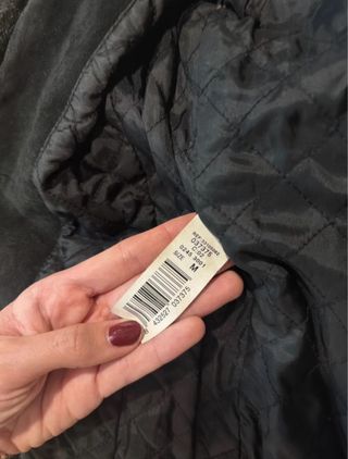 Chaqueta Mango Negra Pelo Años 2000