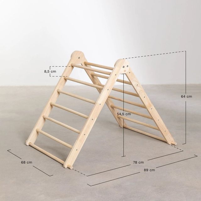 Triángulo de aprendizaje Pikler madera Sklum