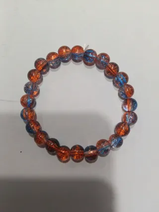 Bracciale pietre arancioni e blu