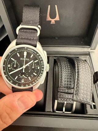 Reloj Bulova Lunar Pilot Cuarzo Precisión 45mm