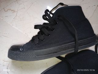 Botas deportivas negras costalero cadete