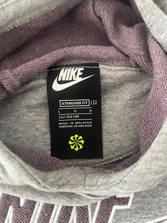 Nike: Sudadera Gris Niña Talla L