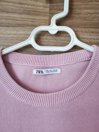 Jersey Zara Hombre Rosa Talla L