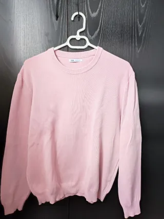 Jersey Zara Hombre Rosa Talla L