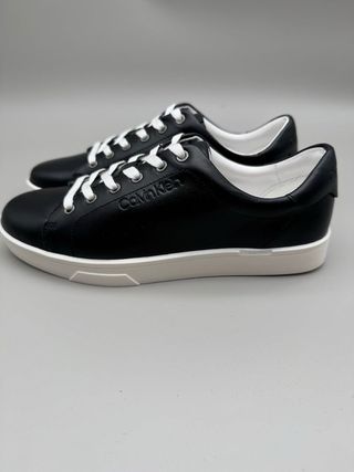 Calvin Klein Zapatillas Piel Negro, talla 36