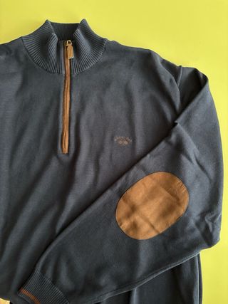 Jersey Spagnolo azul con cremallera