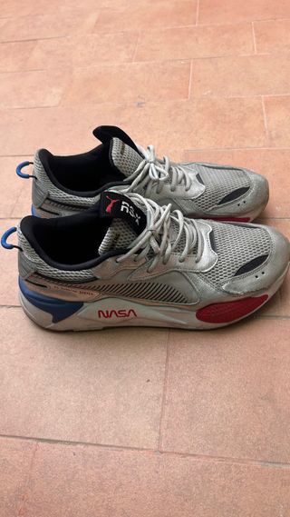 Zapatillas Puma RS-X NASA Plata Roja