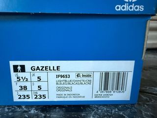 Adidas Gazelle Azul Terciopelo