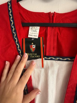 Vestido Medieval Aquila Rojo
