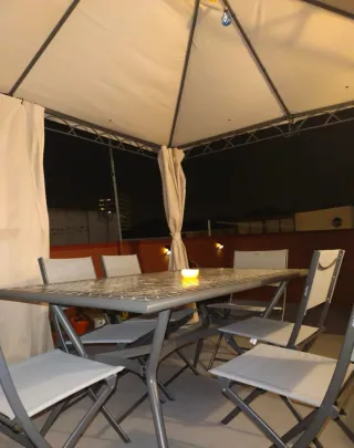 Gazebo in metallo nero