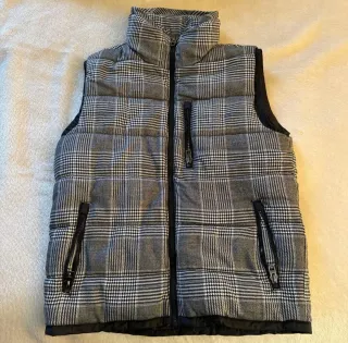 Chaleco Zara Hombre Negro Gris